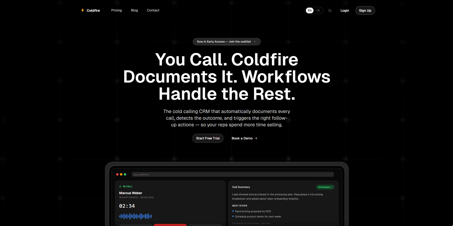 Coldfire CRM product