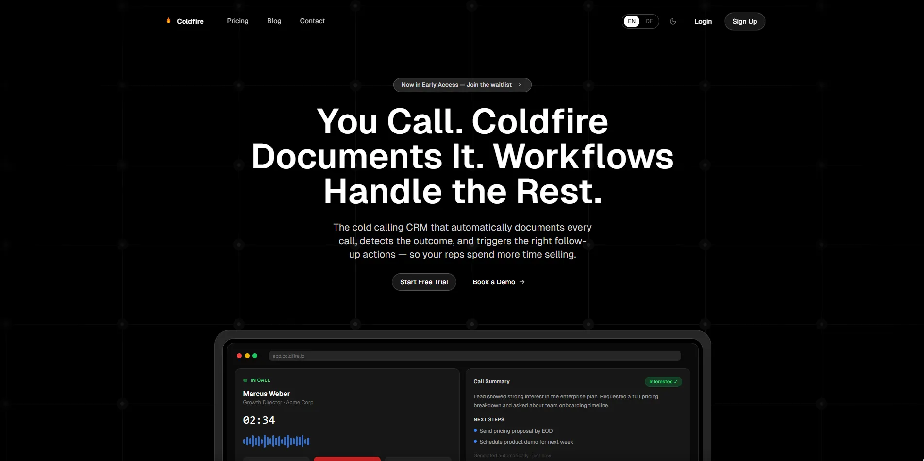 Coldfire CRM product