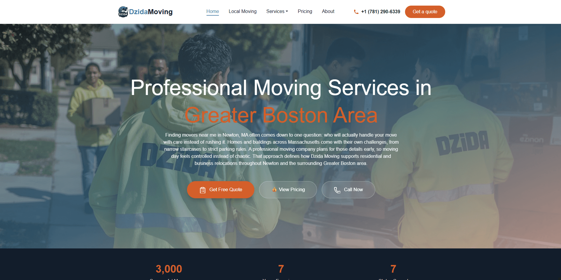 Dzida Moving website