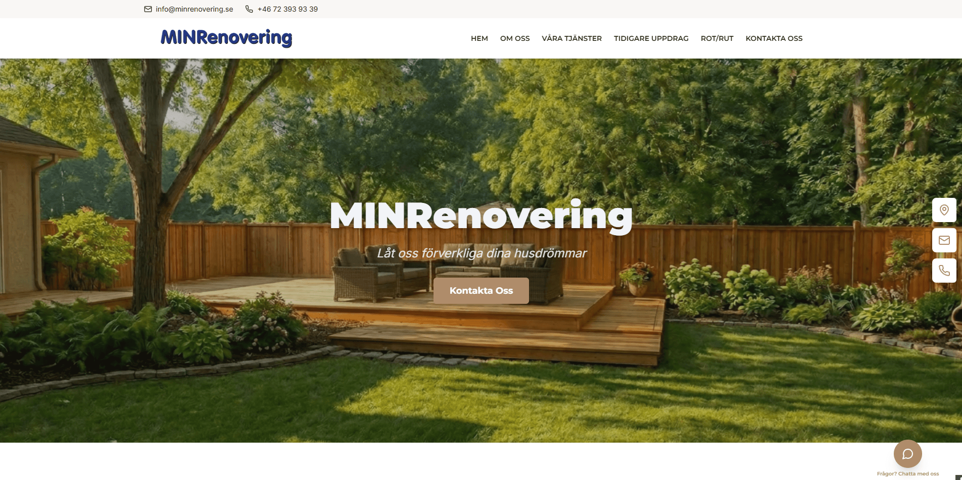 Minrenovering renovation company and client portal
