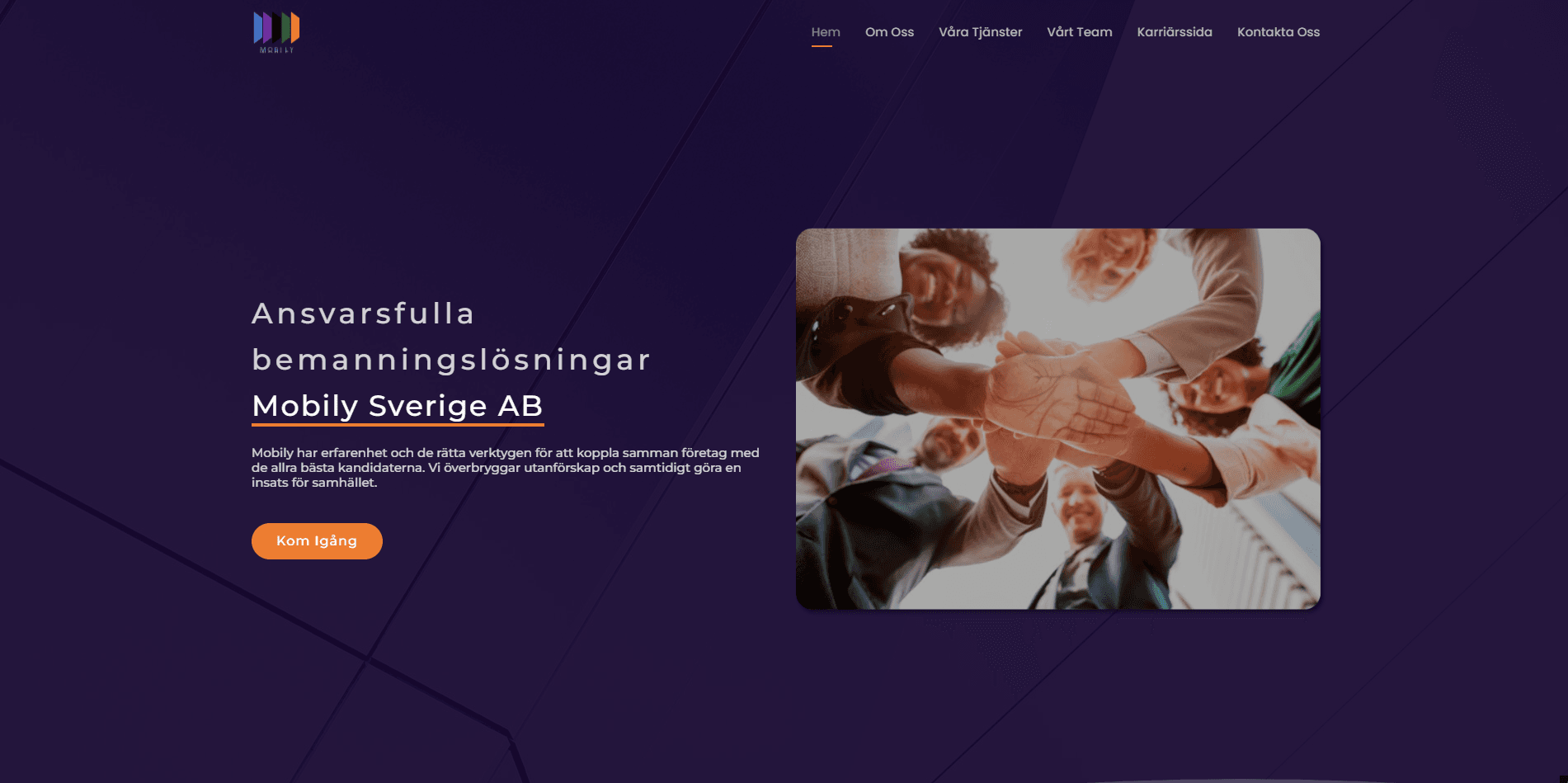 Mobily Sverige AB website