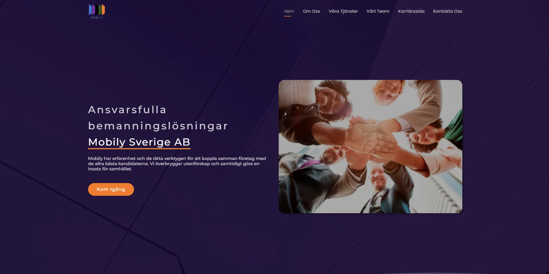 Mobily Sverige AB website