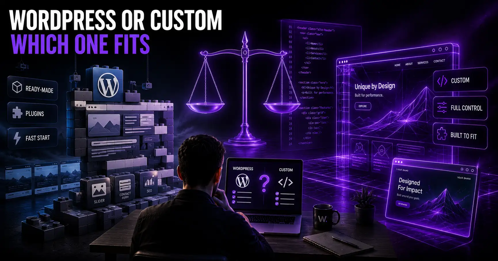 WordPress vs Custom Website: How to Choose for the Next 12–24 Months